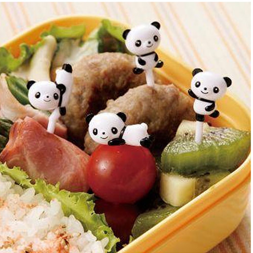 토루네 판다 도시락픽 과일 반찬 꽂이 도시락꽂이 8P : 마루코 가게