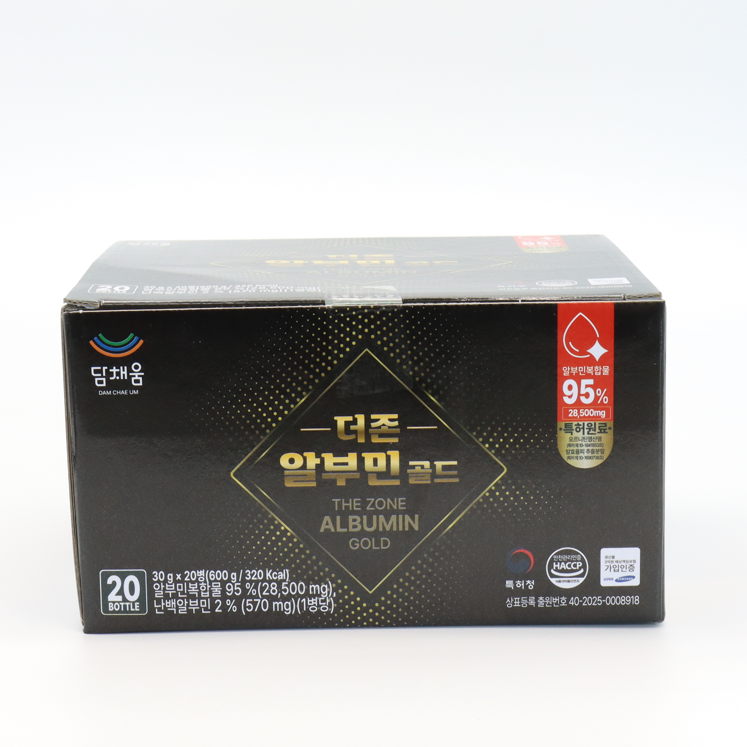 하루한번 마시는 알부민 30g x 20병 담채움 알부민골드 면역력개선 피로회복 영양제 : 푸드잇템
