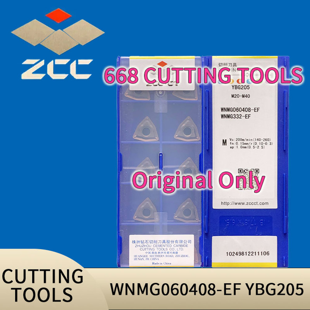 ZCC CT YBG205 10개 WNMG060408 커터 카바이드 선반 터닝 CNC 인서트 EF YBG202 : KH-trade