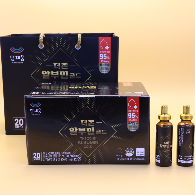 하루한번 마시는 알부민 30g x 20병 담채움 알부민골드 면역력개선 피로회복 영양제 : 푸드잇템