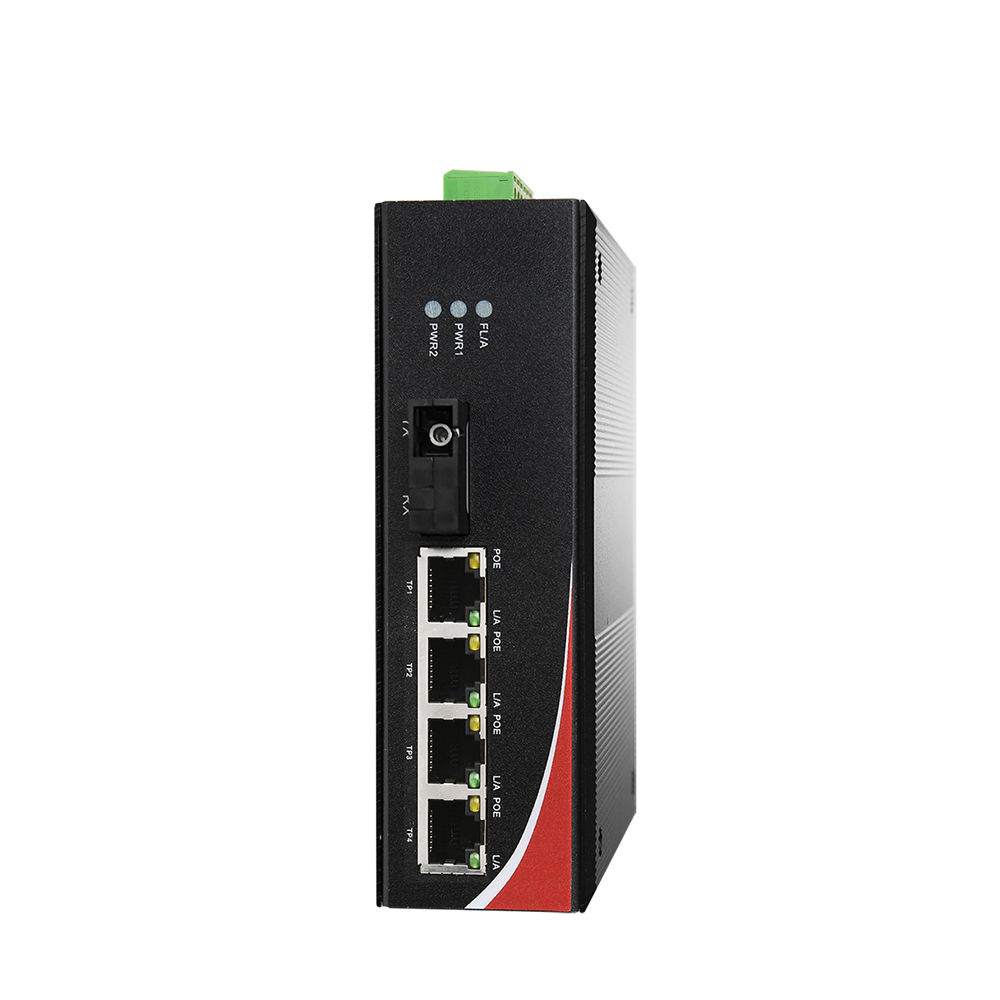 NEXT-POE516FDT-A 산업용 100Mbps POE 4포트 광스위치-싱글모드 A타입 : LIVINGSTONE