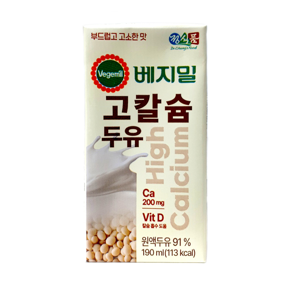 정식품 베지밀 고칼슘 두유 하이칼슘 190mlx16개 무료배송 : 낙타마트