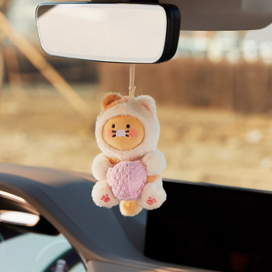 카카오프렌즈 냥냥 춘식이 차량용 향기나는 인형 차량용 방향제 새차선물 : 바로나래