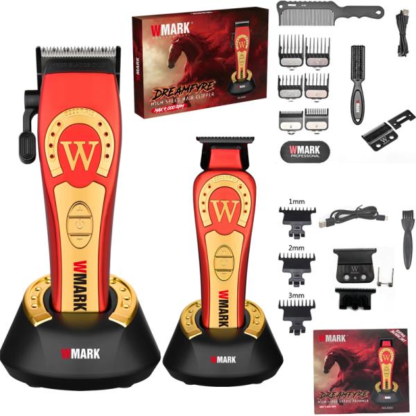 WMARK NG-8030 남성용 전문 헤어 클리퍼, 7000-9000, 고속 RPM 8 조정, 예비 수리 DLC 블레이드, 무료 2500MAh : 웅스산업