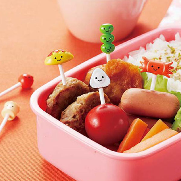 토루네 소풍 도시락픽 과일 꽂이 데코픽 소품 반찬픽 8P : 빈스메이드