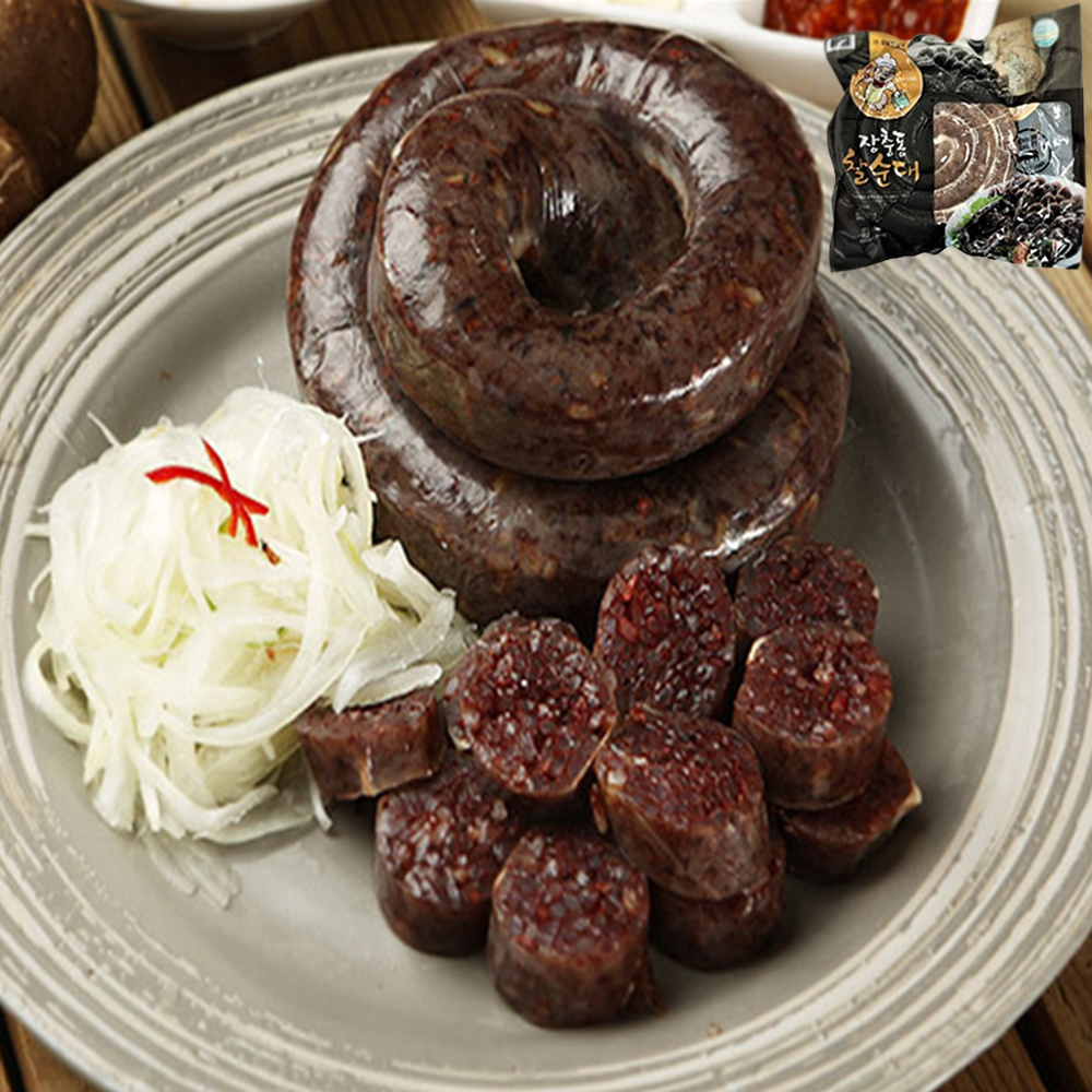 장충동왕족발 찰순대 1kg 분식집 업소용 순대 캠핑 소주안주 : 개득이푸드