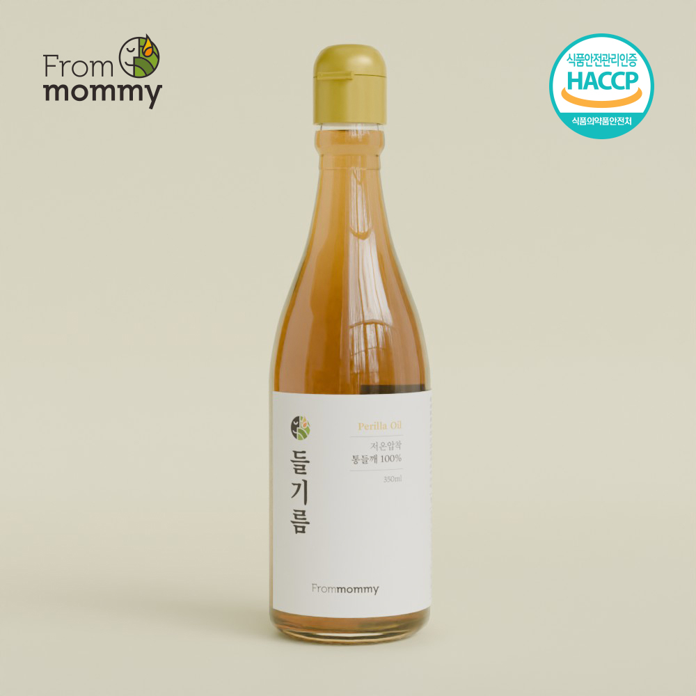 [프롬마미] 100% 통들깨 저온압착 들기름 350ml / 고소한들기름 국민들기름 방앗간들기름 : 프롬마미 주식회사