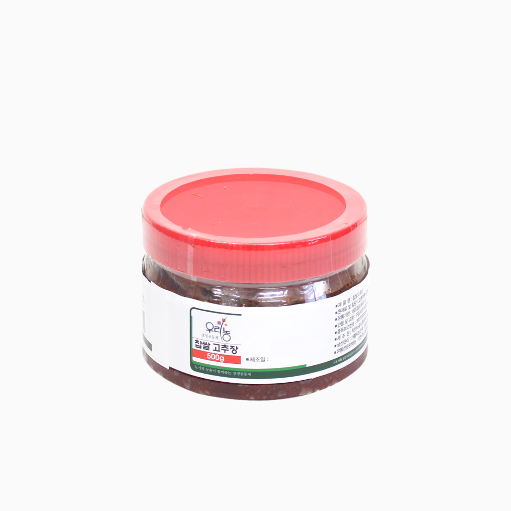 우리농 찹쌀고추장 500g : 우리농 생명공동체