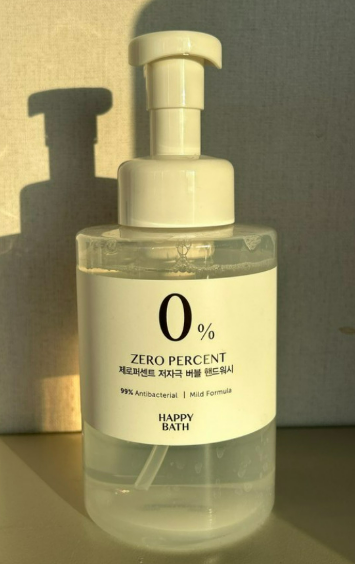 해피바스 제로퍼센트 저자극 버블 핸드워시 무향 500g : 주식회사 도매창고