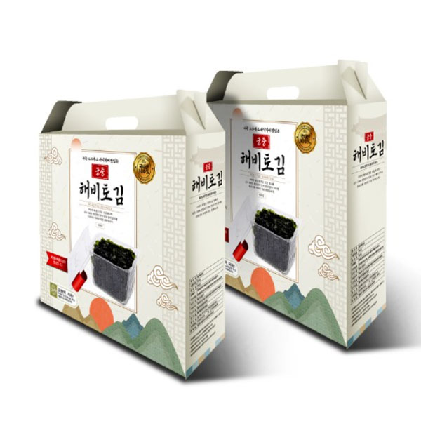 궁중 광천 해비토 식탁김 15g x 10봉 이지캡 케이스포장 선물세트 : 오비도스 Obidos
