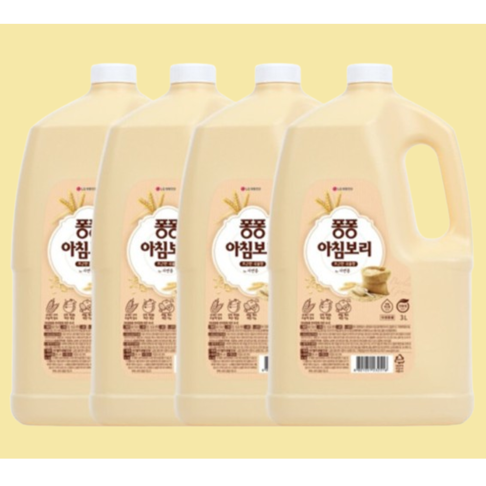퐁퐁 주방세제 아침보리 3000ML 4개 : 블루버닝