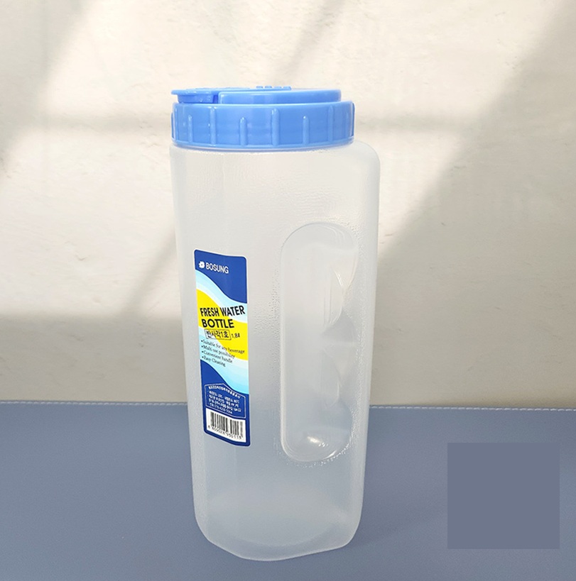 국산 보성 반사각물병 1호 1800ml 업소용 식당 가벼운 플라스틱 입구 큰 물통 : 판다생활용품