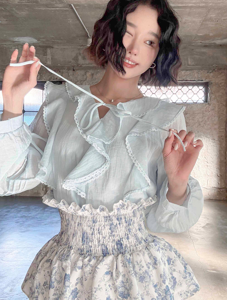 레이지 가든 블라우스 Lazy Garden Blouse : 주식회사 더팩더널드
