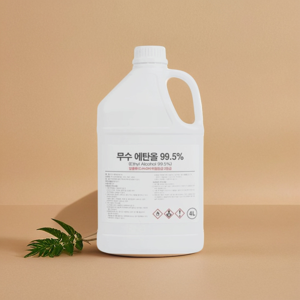 무수 에탄올 고순도 99% 불멍 소독용 알콜 에틸 알코올 4L : 리아나몰