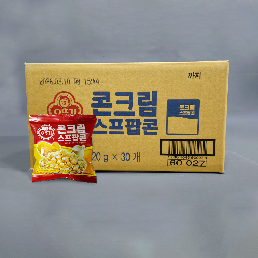 오뚜기 콘크림 스프 팝콘 20g 30개입 1박스 단짠 간식 : 훈컴퍼니 스토어