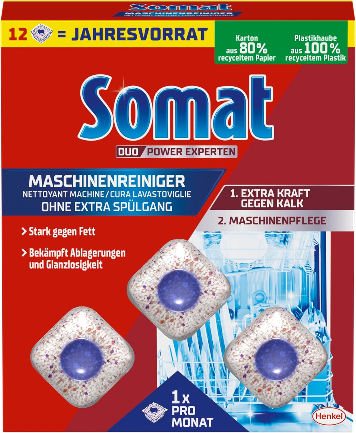 Somat 식기세척기 클리너 세정제 12입 : 아믈리프