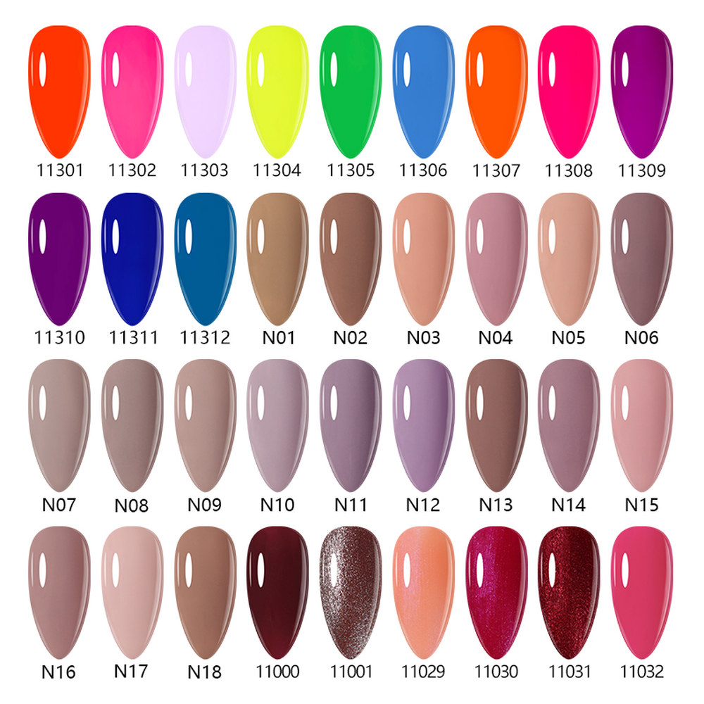 NAILCO UV 젤 네일 폴리시 여름 컬러 레이키리 하이브리드 버니스 LED 아트 락 디자인 세트 매니큐어 시리즈 15ml : 31난쟁이