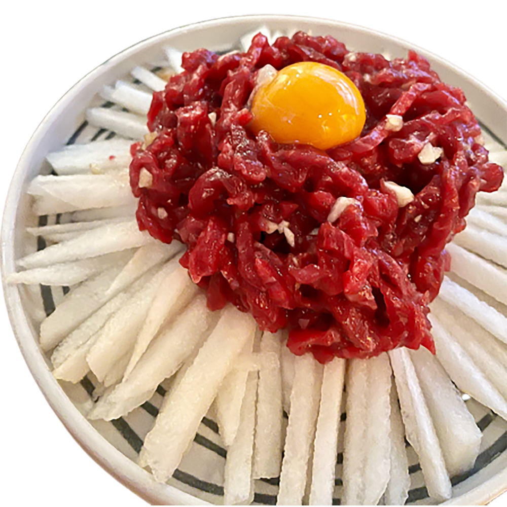 한푸짐 지리산 한우 육회 육사시미 뭉티기 생고기 설깃살 홍두깨 앞다리 꾸리 우둔 200g·400g : 지리산흑돼지 한푸짐