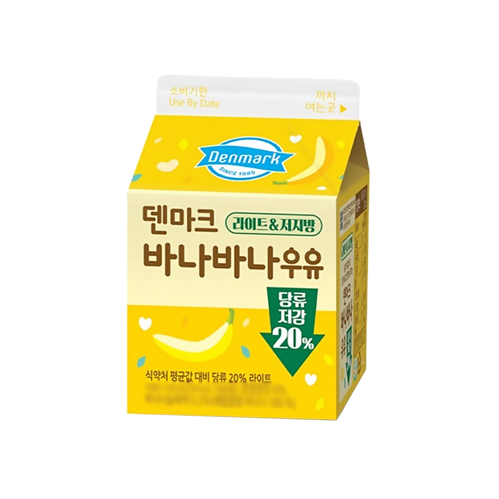 덴마크 바나바나우유 팩음료 300ml x 9개 : 트렌디푸드샵