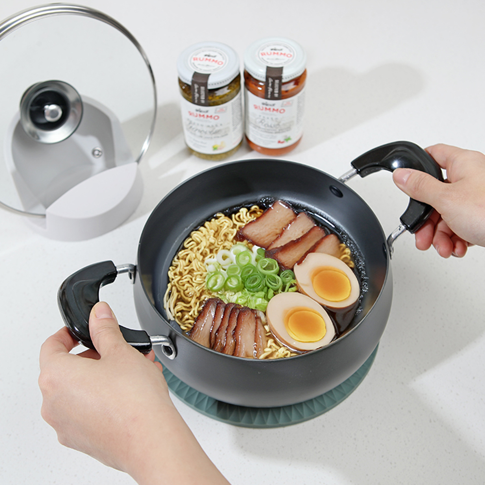 크린리빙 키친아트 러브쿡 경질냄비 양수 편수 전골 곰솥 : 크린리빙