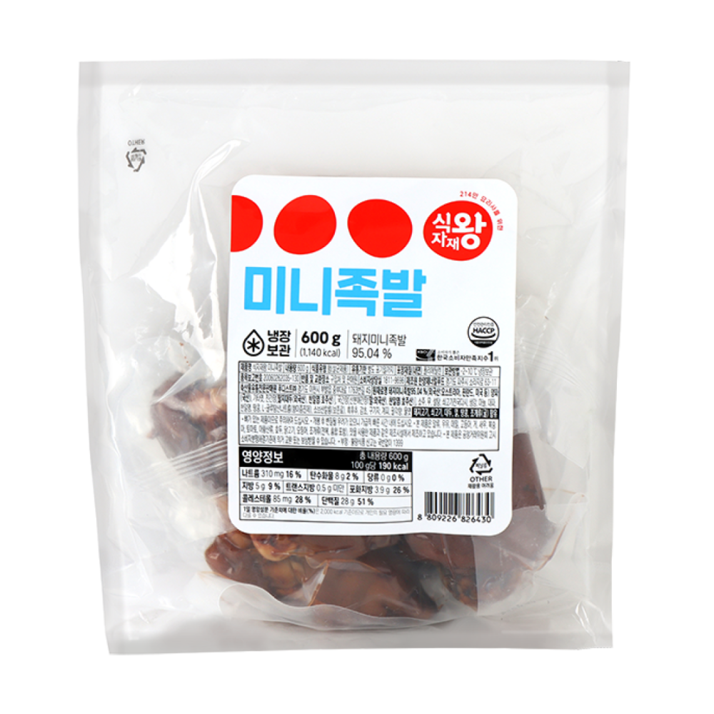 식자재왕 미니족발 600g : 식자재왕