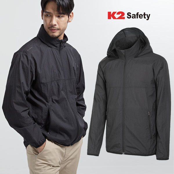 K2 세이프티 남자 봄 여름 초경량 바람막이 등산 자켓 작업복 점퍼 상의 근무복 5103 : 엠제이트랜드