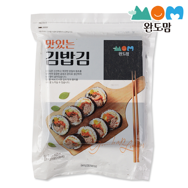 완도맘 완도 햇 김밥김 100매(240g내외) 국내산 : 완도맘