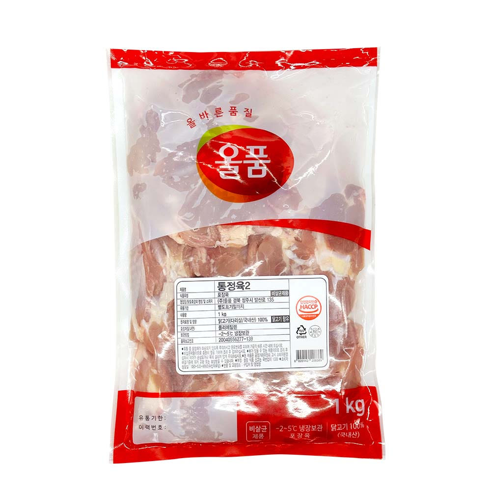 올품 냉장 국내산 닭다리살 1kg : 올품몰