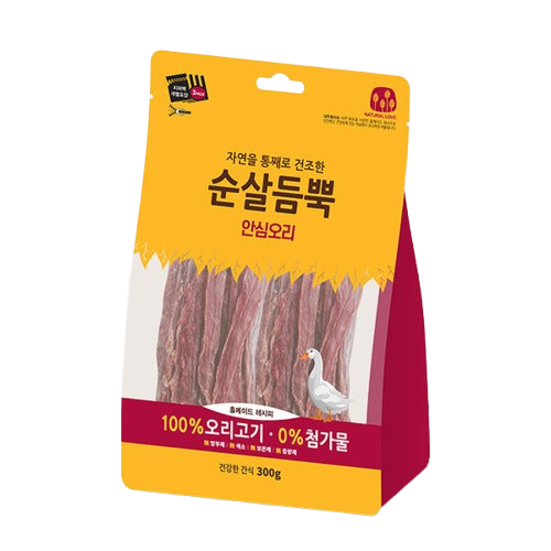 건강한 간식 순살듬뿍 안심 오리 300g 3개 : 주식회사 블랙텍