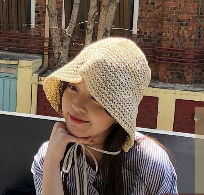 여성 챙넓은 보넷 버킷햇 밀짚모자 벙거지모자 여름모자 : 밸류상점