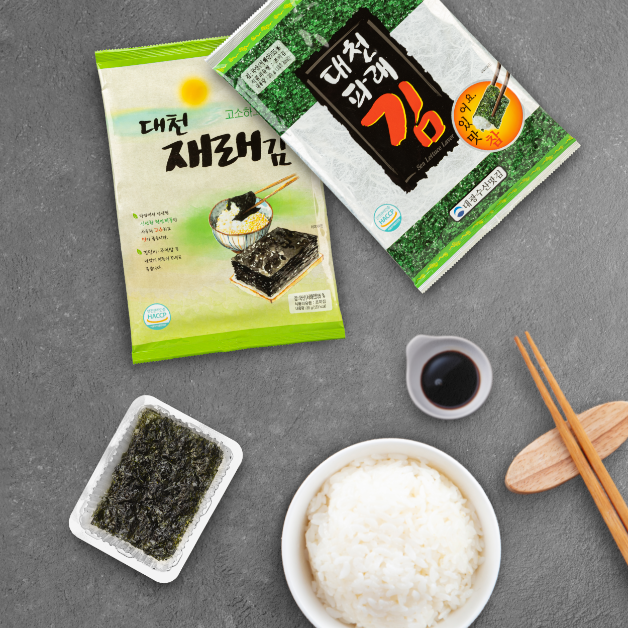 대광수산맛김 국내산 보령 대천 김 조미김 재래김 고소한 김세트(5매, 10봉) : 대광수산맛김