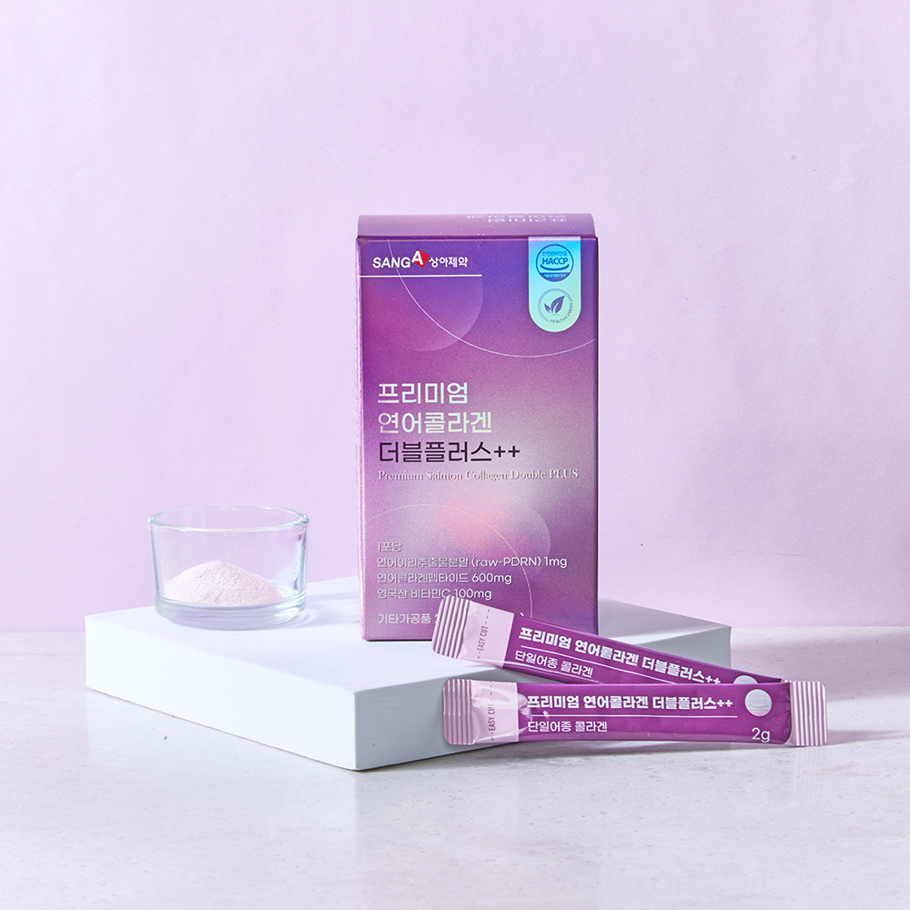 프리미엄 연어콜라겐 더블플러스 2gx30포 1박스 저분자콜라겐 헤어콜라겐 인텐스 비오틴셀 : 상아제약 주식회사