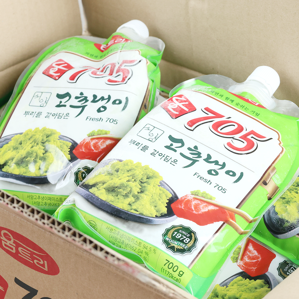 움트리 705 생와사비 고추냉이 와사비 냉동 700g, 12개 : 연주푸드