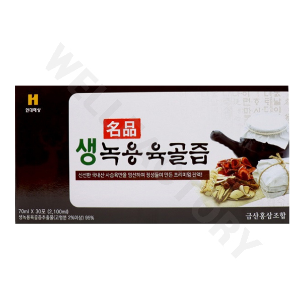 금산홍삼조합 생녹용육골즙 70mlX30포 : 위드웰니스팜