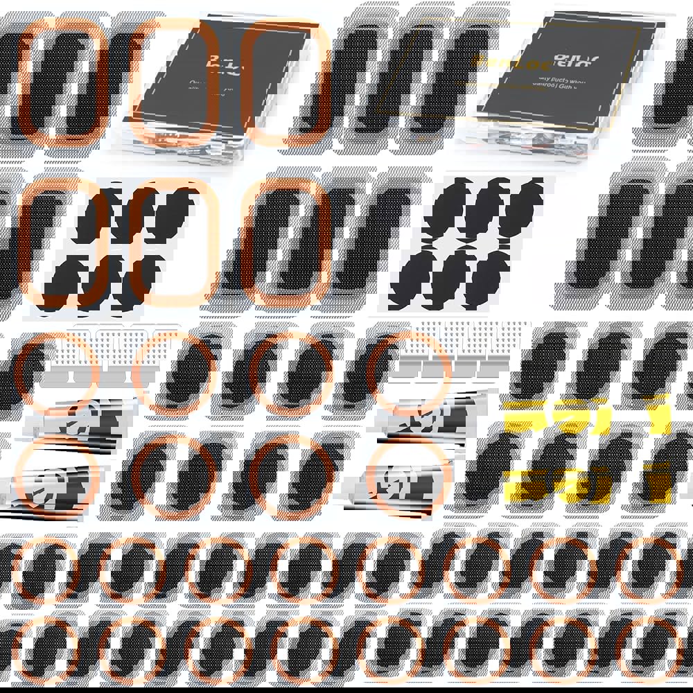 자전거 내부 타이어 패치 수리 키트 - 바이시클 튜브 펑크 키트, 30PCS 가황 패치, 무광 오토바이 BMX 사이클링 MTB 로드 A10 : 엠제이컨설팅