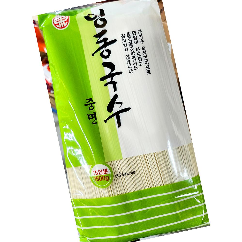 중면국수 영동식품 24영동 1.5K X12 업소용 : 알파식품