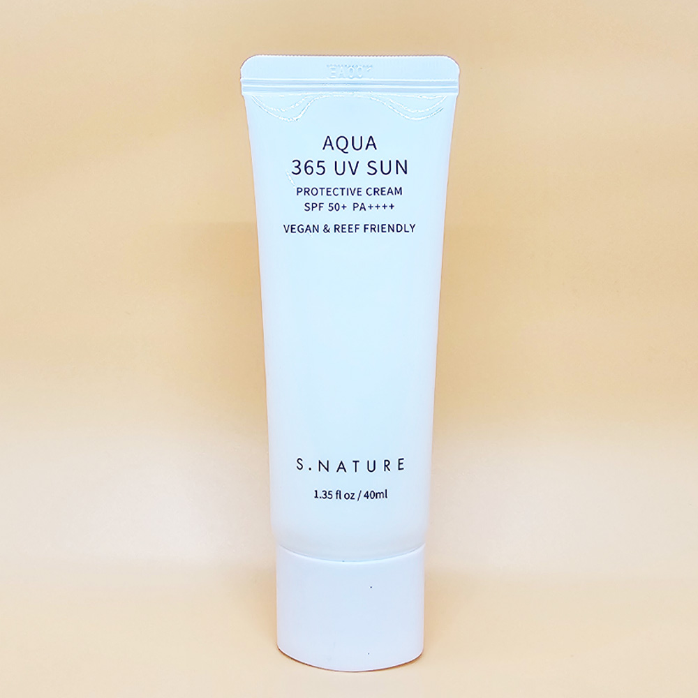 에스네이처 아쿠아 365 유브이 선크림 40ml (SPF 50+) (1개) : 헬스큐브
