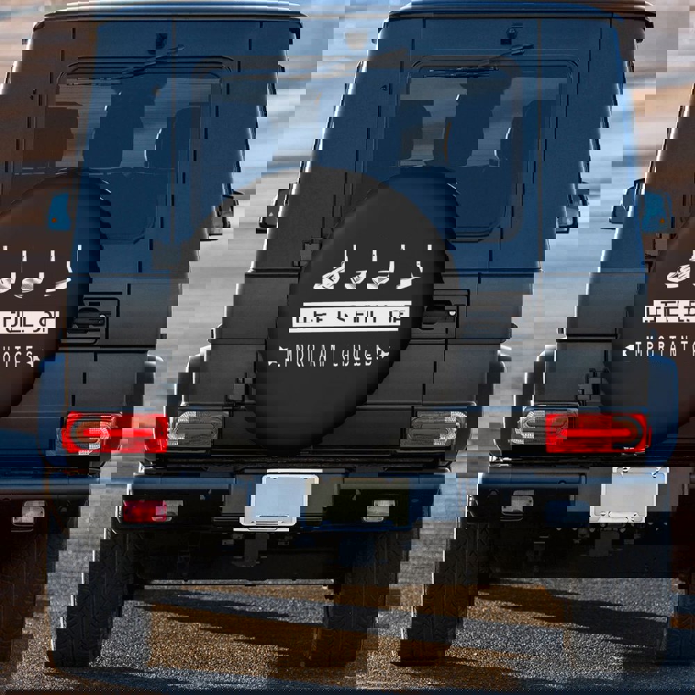 사용자 정의 골프 클럽 공 스페어 타이어 커버 지프 SUV RV 4WD Pajero 4x4 휠 보호대 14 15 16 17 인치 : 시범종합판매점