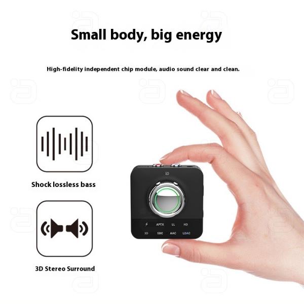 LDAC Bluetooth Receiver AAC aptX HD RCA 3.5mm Aux 3D Stereo Music Wireless Adapter for TV Speaker Ta : 본감잔플렉스