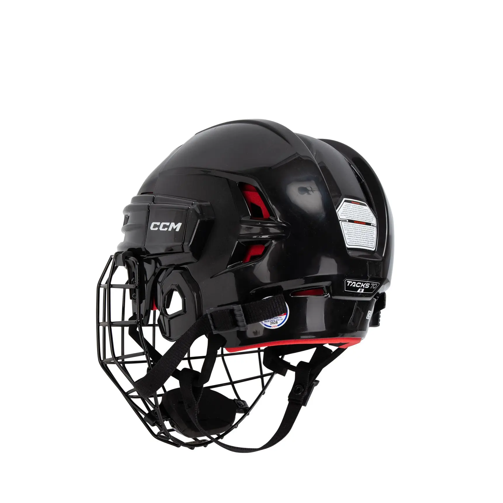 CCM TACKS 70 Helmet Combo - White 씨씨엠 아이스하키 헬멧 용품 : 하키루키