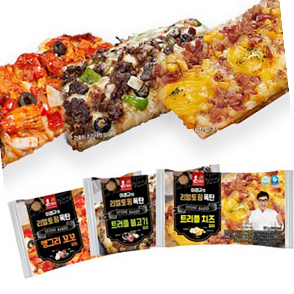 DM 리얼토핑폭탄사각피자3종 138g 불고기 치즈 식자재 : 모두와 식자재마트