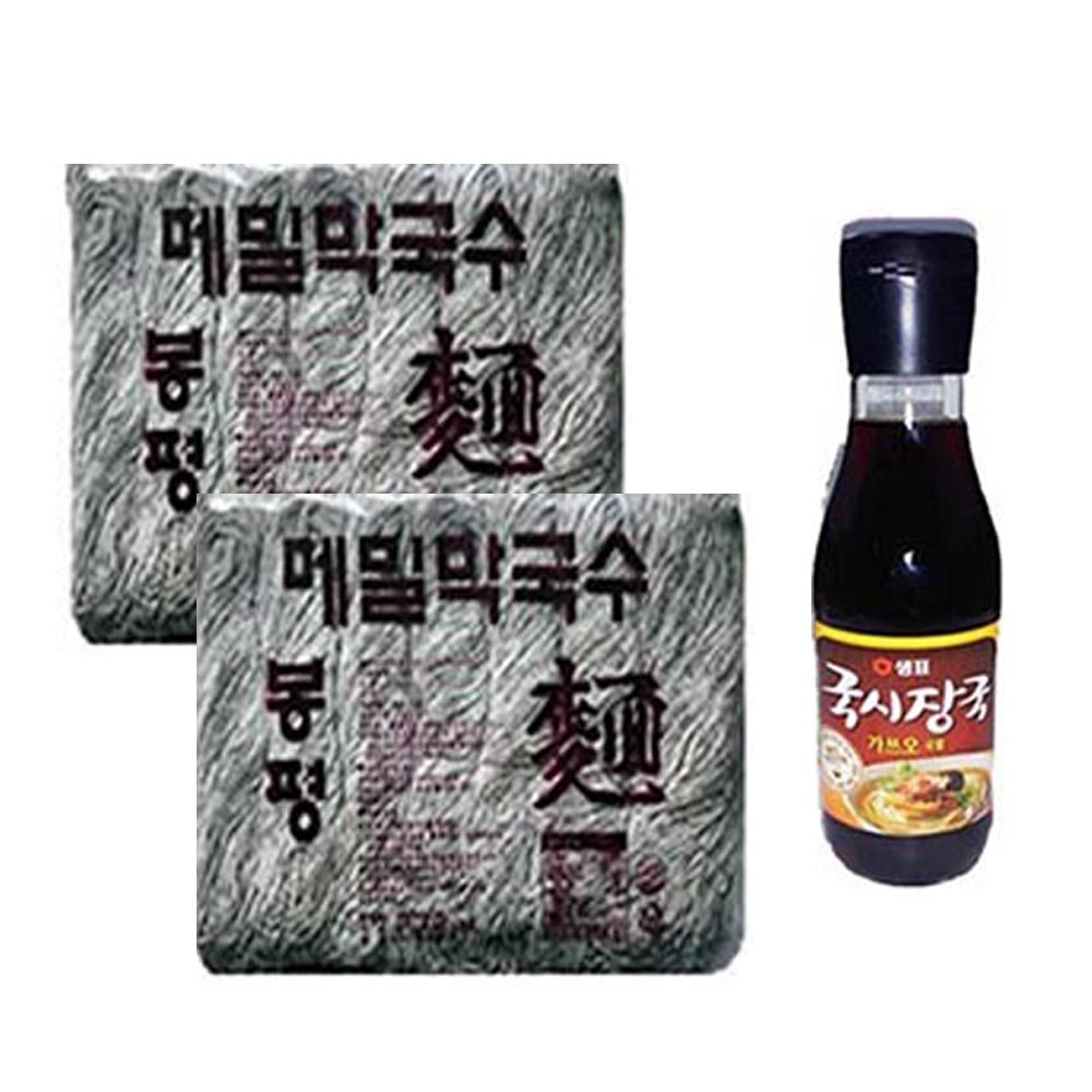 메밀막국수 1.4kg x2봉 + 가쓰오 국시장국 350ml x1병 냉모밀세트 메밀면사리 : 쏭이네 방구석쇼핑