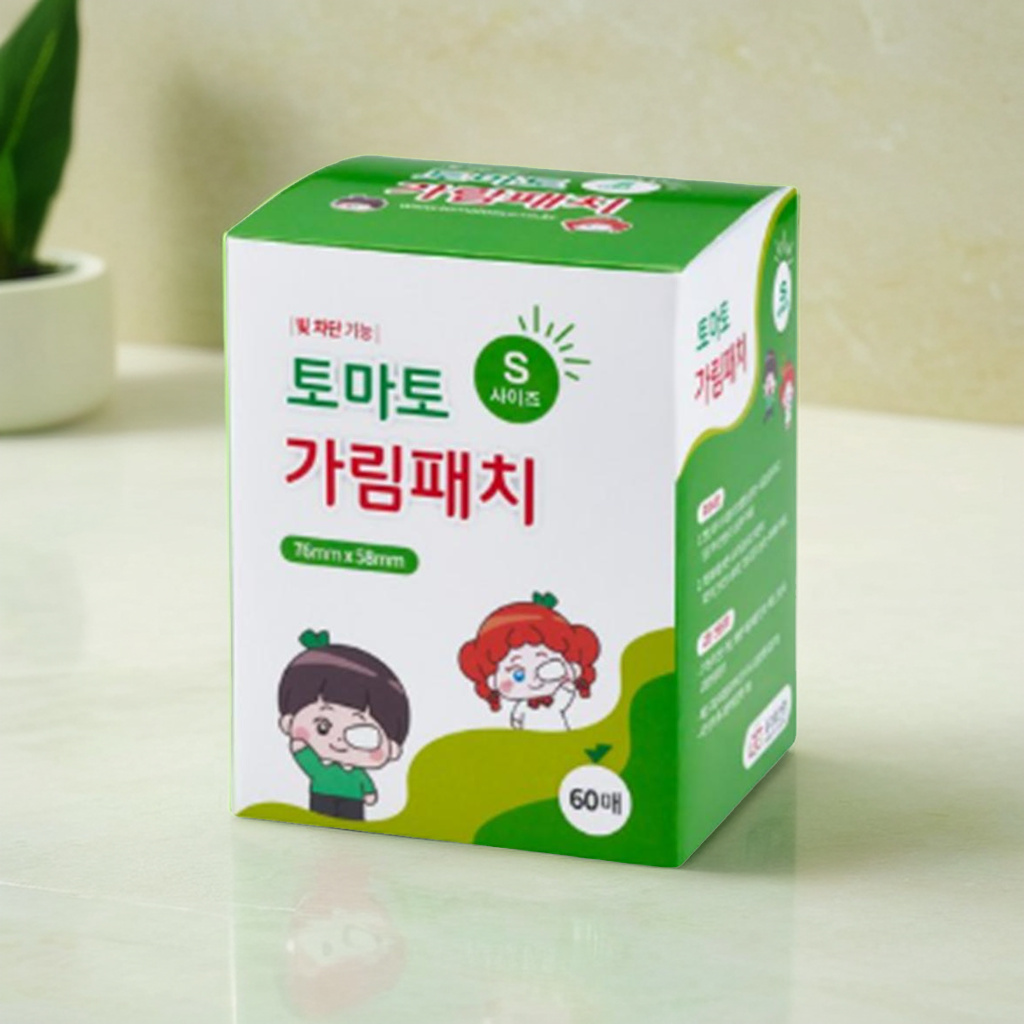 가림 치료 패치 한쪽 눈 가림 안대 패치 60매 : 프리메라스토어