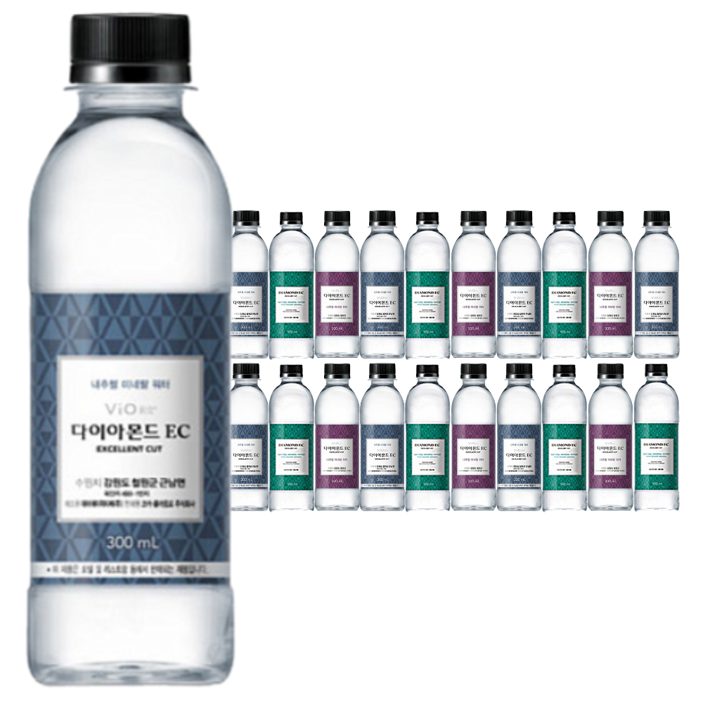 휘오 다이아몬드EC 생수 300ml, 20개 : 콕콕이샵