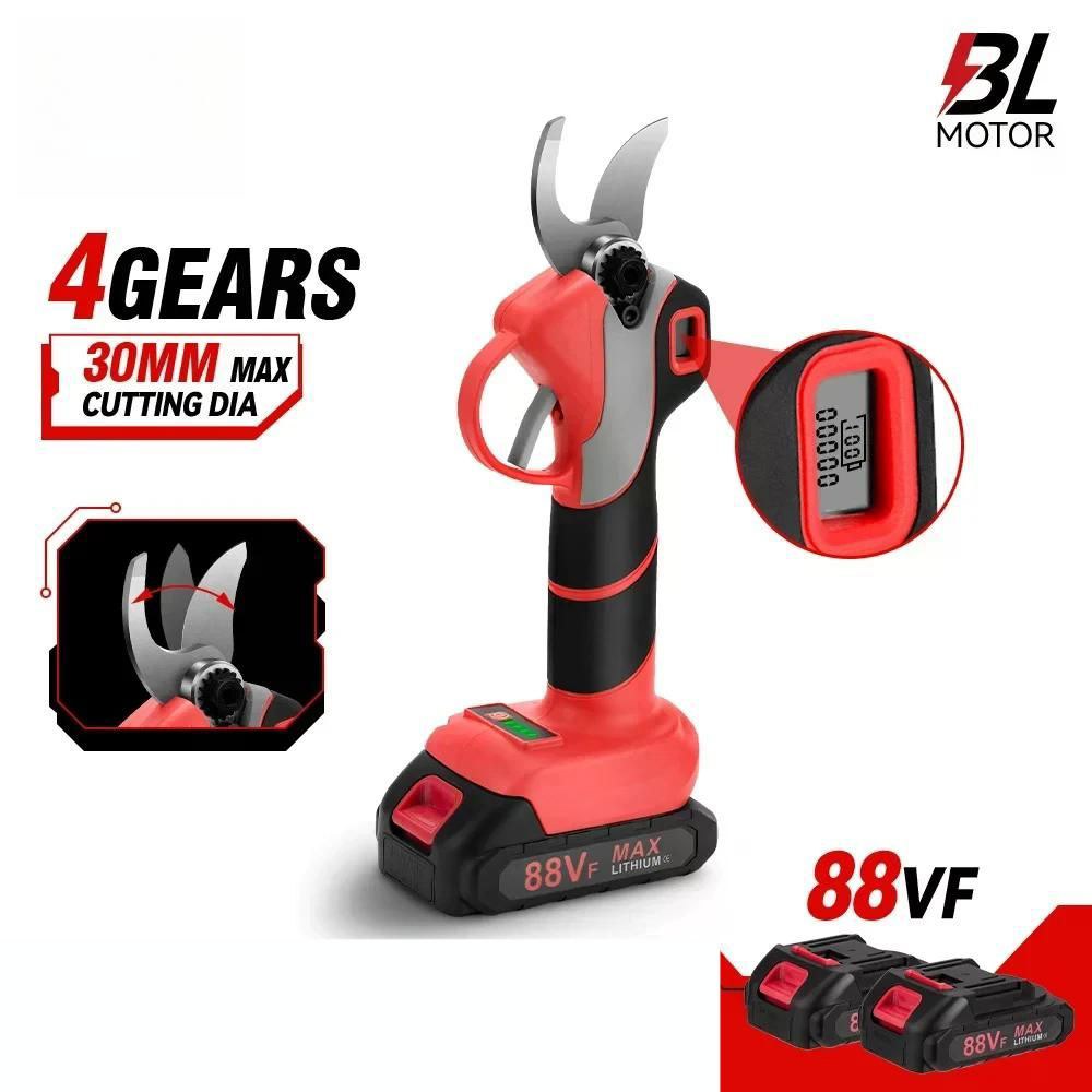 모터 나뭇 가위 전지 2 힙색 BL 과수원 전동가위 공구 5cm 21V 싱글 속도 10배터리 커터날 5모델 4 4 5모델 2 5cm 10배터리 싱글 힙색... 