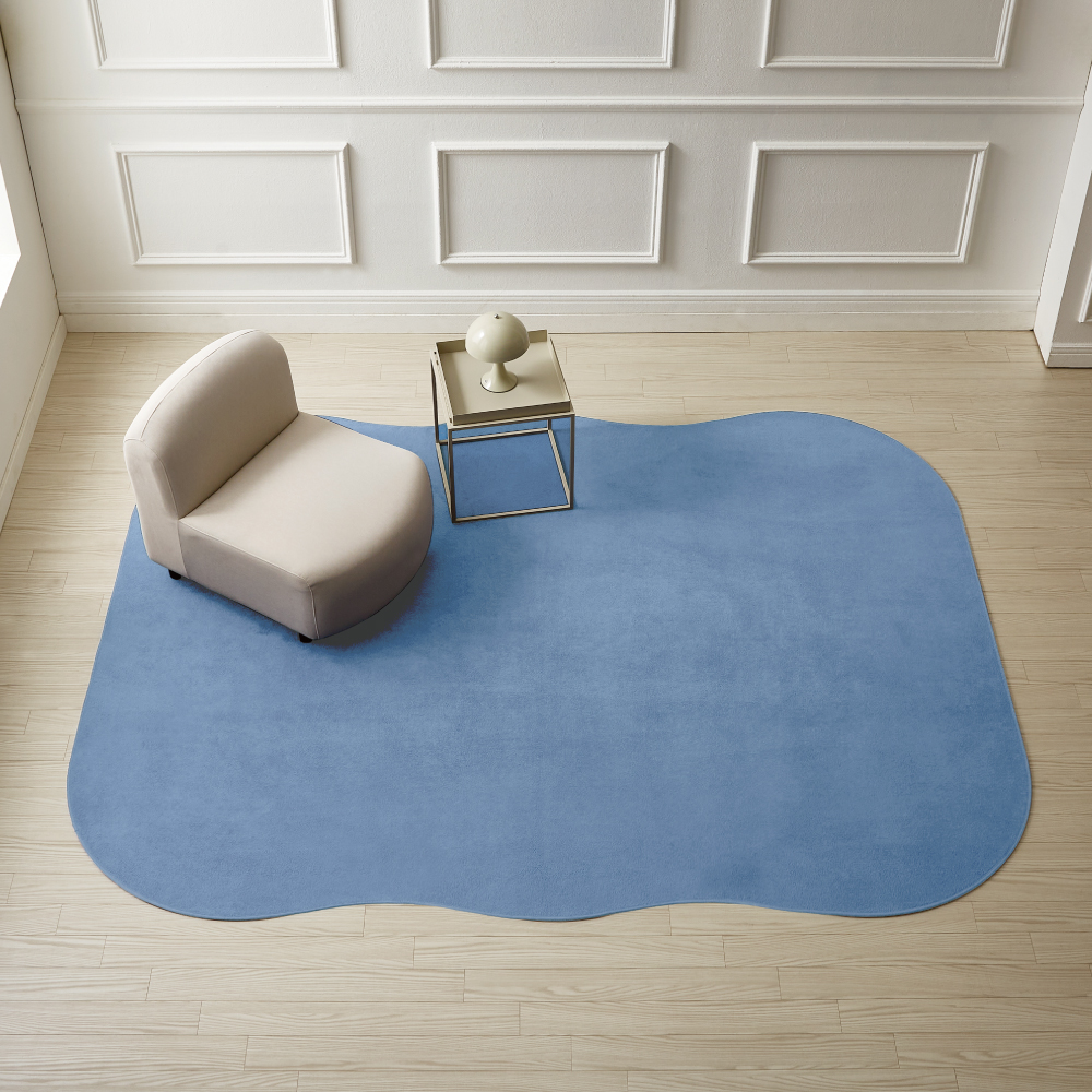트리니티 허밍 워셔블 비정형 러그 6size 블랙 100x150cm : 가온길카페트