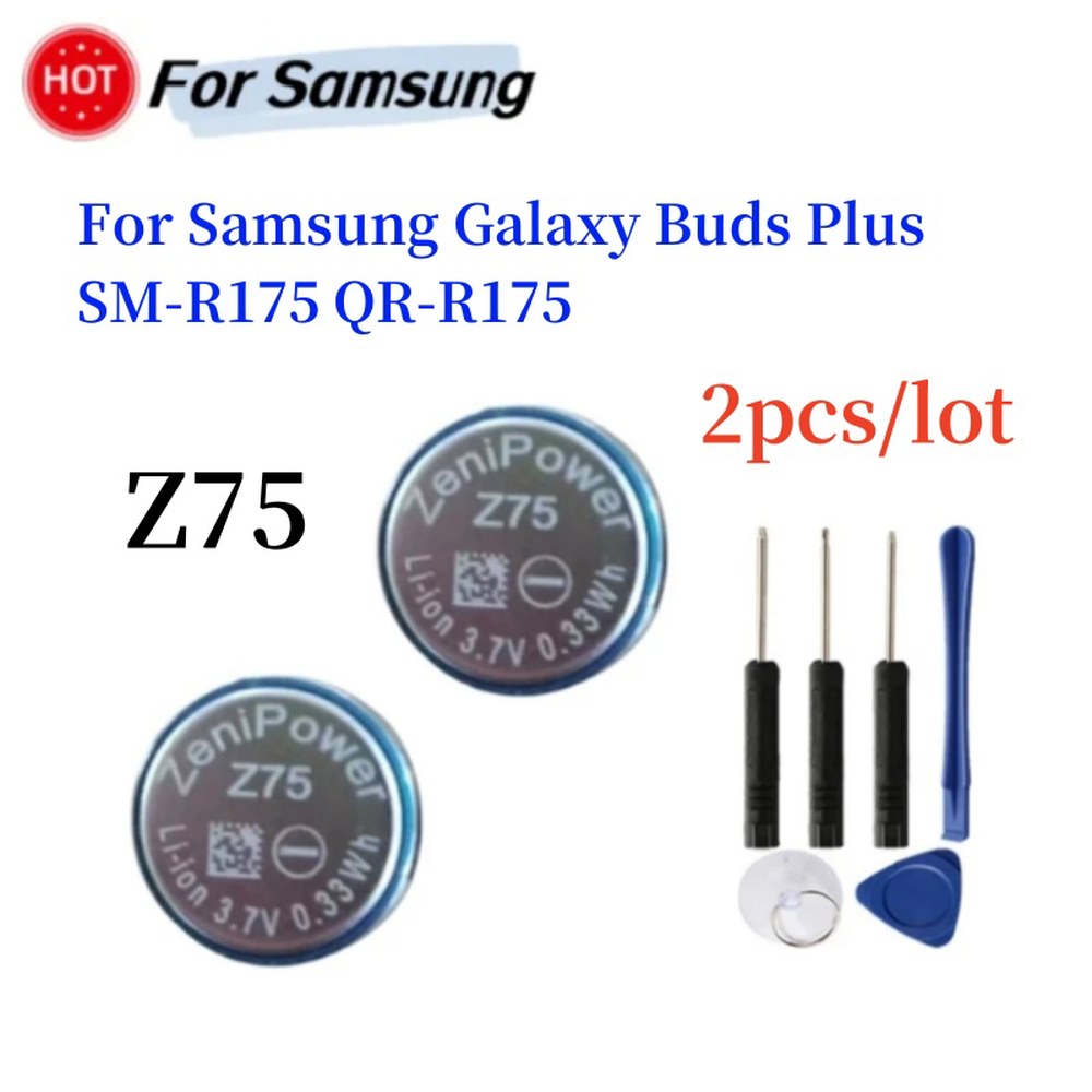 삼성 갤럭시 버즈 플러스 SM R175 이어폰 구획 배터리 Z75 도구 CP1454 헤드셋 개/로트 : NA2cp