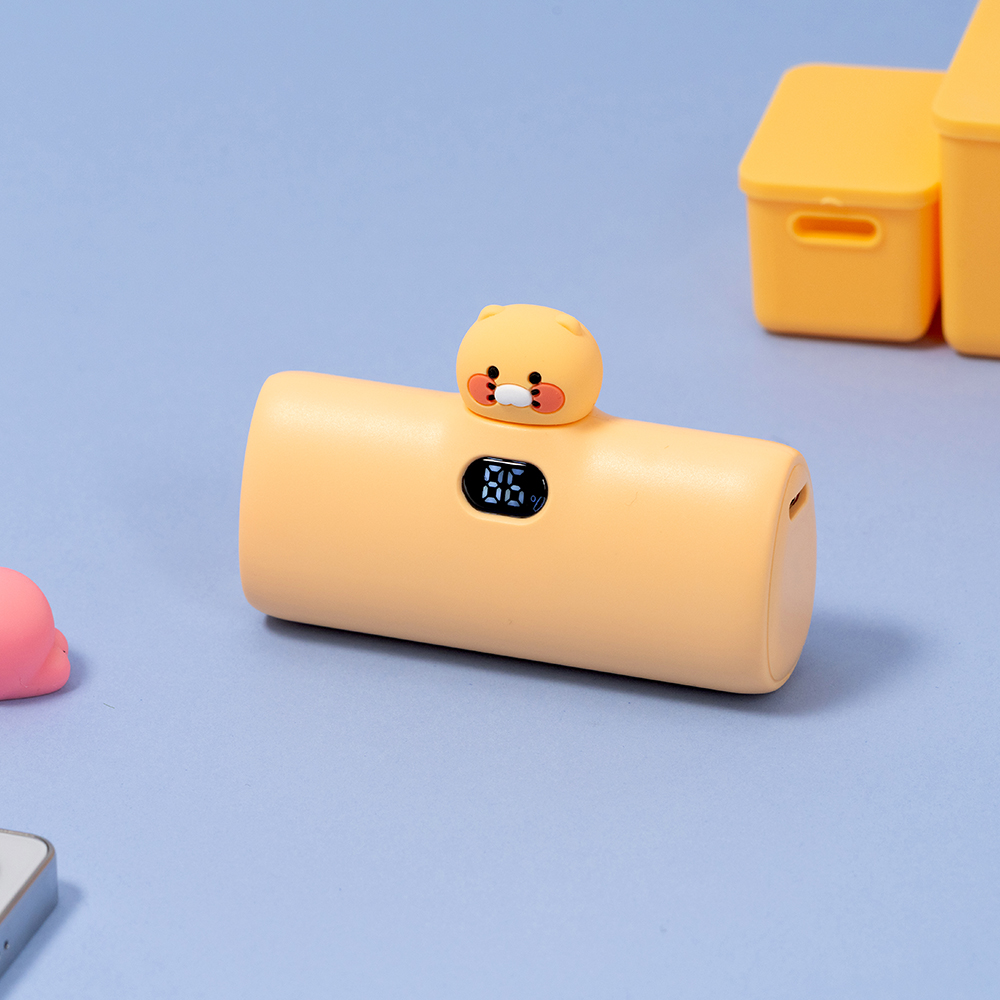 카카오프렌즈 빼꼼 도킹형 20W 보조배터리 5000mAh (C타입) 춘식이 : 주식회사 리튬포어스