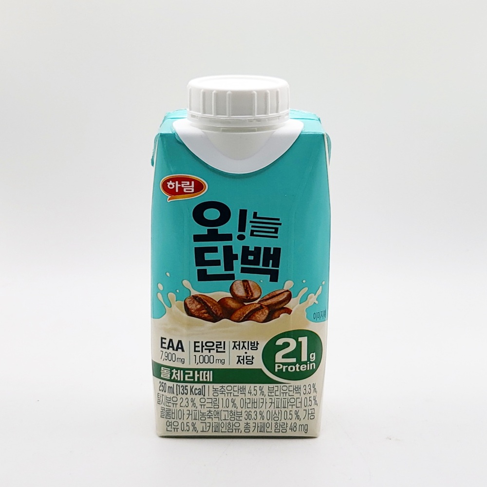 하림 오늘단백 돌체라떼, 250ml, 36개 : 마라의잡화점