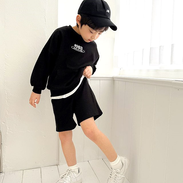 아동 유아 데일리 일구팔삼 유치원 등원룩 상하세트 : 깐난쟁이